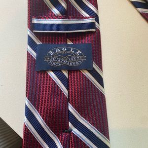 Eagle red white and blue neck tie.